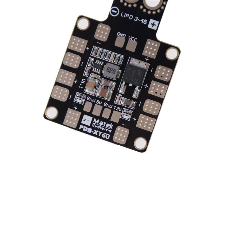 Matek Systems PDB XT60 W/ BEC 5V & 12V 2oz Copper For RC Helicopte 3c