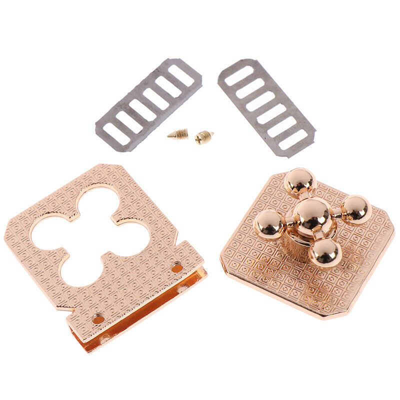 Metal Buckle Twist Clasps Turn Lock Snap Twist Locks For DIY Handbag Craft B: Kw