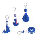 4 Pieces  Boat Floating Key Chain Storage Keychain Water Sports Sailing, Anchor,