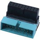 USB 3.0 20pin Male to Female Extension Adapter Angled 90 Degree for Motherb