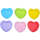 6PCS Silicone Mold Heart Cupcake Muffin Baking NonsticHeat Resistant Reusab_