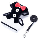 Dog Vest Pet Dog Harness Leash Set for Small Medium Dogs Bow Tie Formal Dre O1R3