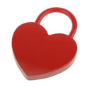 Retro Heart Shape Padlock w/ Key Suitcase Lock Valentine's Day Gift Red L