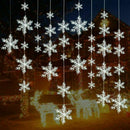 30PCS 11cm White Snowflakes Decorations Christmas Tree Party Charms Ornaments