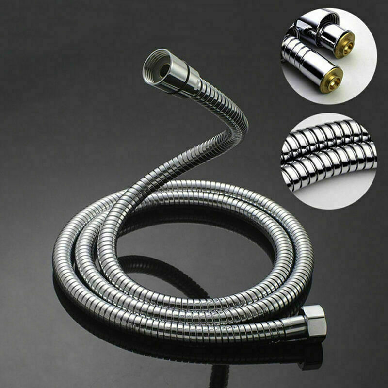1.5m Steel Hand Held Flexible Bathroom Shower Hose New. O1M5 Wa Stainless S R4G0