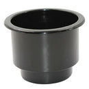 Recessed Cup Drink Bottle Holder for Marine Boat Car RV Sofa Poker Table Black