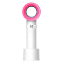 USB Mini Handheld Bladeless Fan No Leaf Handy Fan Small Cooling Fan (White)