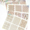 Nail Art Water Transfers Stickers Decals Flowers Print Stamping MZC