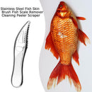 Stainless Steel Fish Skin Brush Fish Scale Remover Cleaning Peeler Scraper
