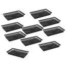 10x Useful Rectangle Plastic Aquatic Pond Water Plants Planting Basket
