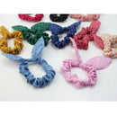 10pcs Cute Women Girls Rabbit Ear Hair Bow Tie Bands Ponytail Holder Mix JKB