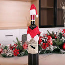 Christmas Scarf Hat Wine Bottle Set Red Wine Bag Xmas Party Tabletop DecoraS Hn