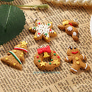 6Pcs Christmas Tree Ornament Polymer Clay Pendants Hanging XMAS Home Decor Gift