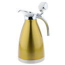 1.5L Stainless Steel Teapot Pot Double-Wall Insulated Coffee Carafe Golden