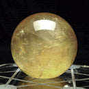Natural Citrine Quartz Crystal Sphere Ball Healing 40mm Ball Stones Decor Gifts