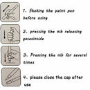 5pcs White Waterproof Auto Tyre Tire Tread Rubber Paint Pen Markers Permanent