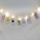 4xLED Light String w/ Clear Photo Clips for Indoor/Outdoor Decoration 20led