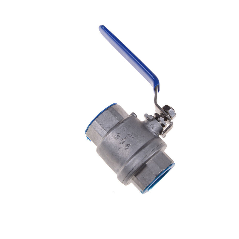 1" Female SS 304 Stainless Steel Full Port Ball Valve Vinyl Handle WOG1000 OS