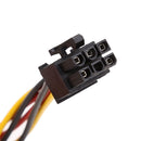 10pcs Dual Molex 4 pin to 6 pin PCI-E Express converter adapter power cable wire