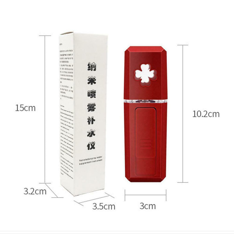 Portable USB Mini Face Spray Bottle Nano Mister Facial Hair Steamer Face Sprayer