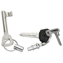 4x Double Keyring Pull Split Apart Detachable Quick Release Keychain Rin WKA
