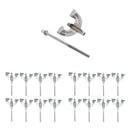 16x Bass Drum Claws Hook W/ Tension Rods For Drum Parts Repair
