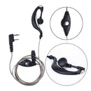 2 PIN Earpiece Headset PTT MIC for BAOFENG UV5R for KENWOOD Etc.