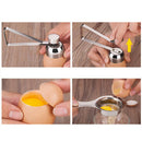 Stainless Steel Egg Topper Cutter Boiled Raw Egg Shell Opener Scissors Tool  3C