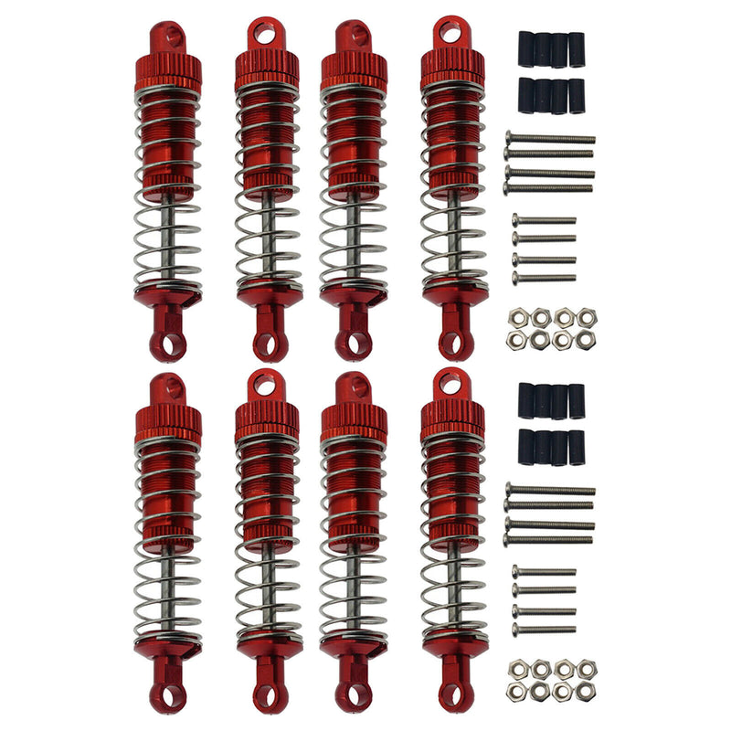 8Pcs Front Metal Rear Shock Absorber Sets for WPL C14 C24 MN D90 MN45 HS 18301