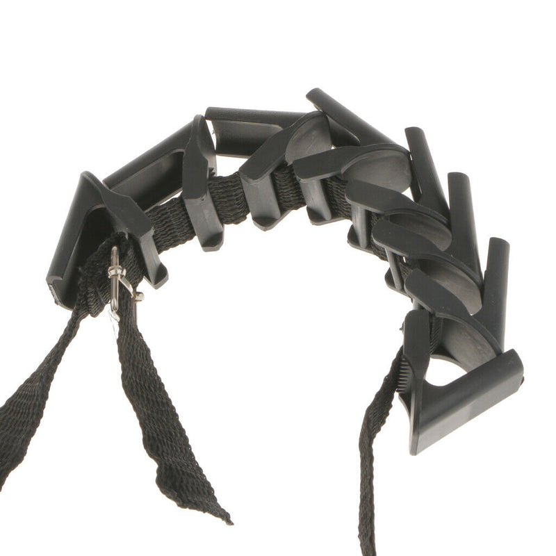 5 Pcs Black Over-the-Door 8 Hook Hanger Scarf