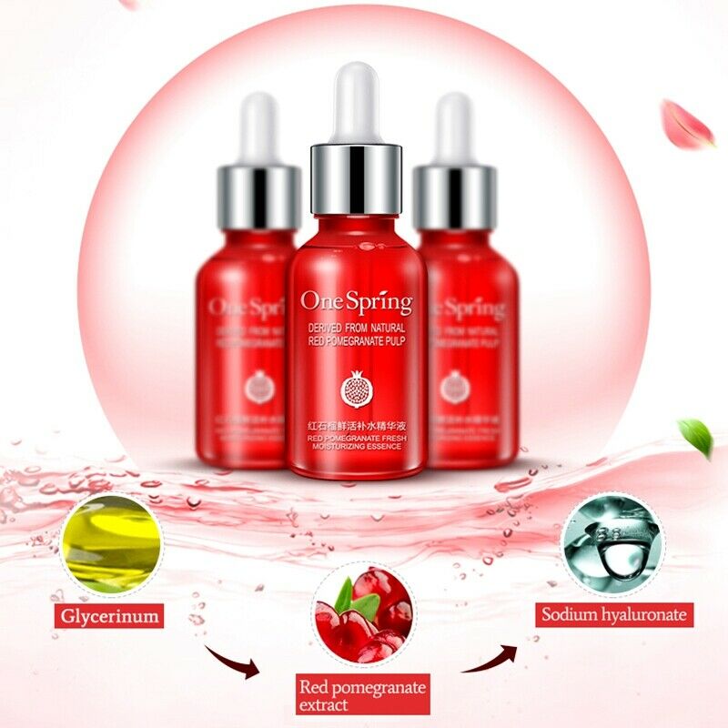 One Spring Red Pomegranate Hydrating Essence Liquid Moisturizing Nourishing T4D9
