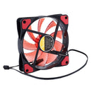 15 Lights LED PC Computer Chassis Fan Case Heatsink Cooler Cooling Fan DC 1