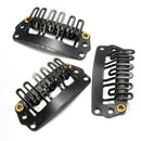 40pcs U-shaped clamp For Hair Extensions Wig Clips DIY Comb Black Frame Z3Q9