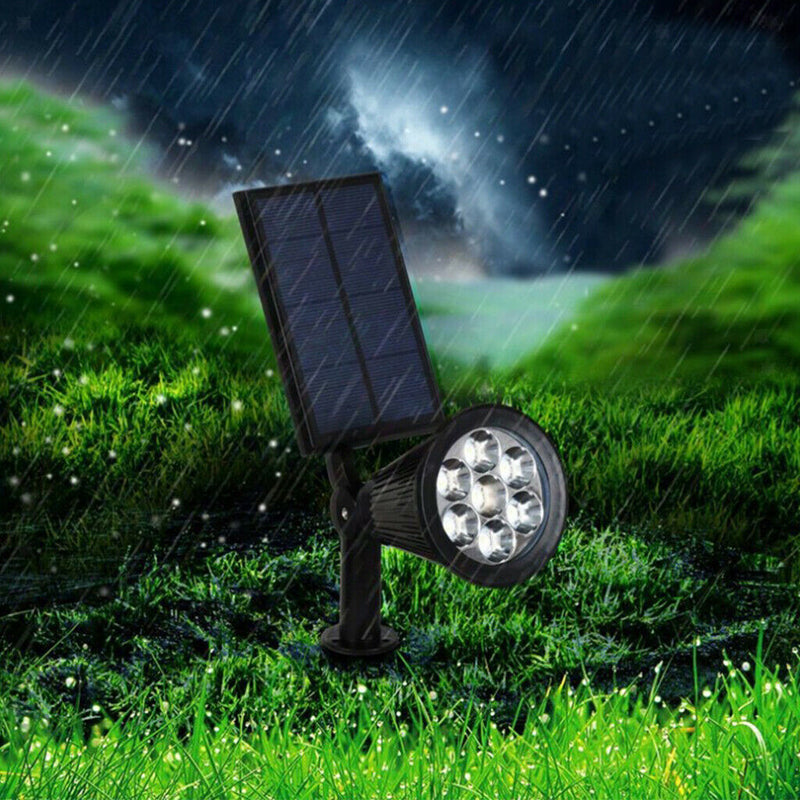 Waterproof Solar Power 7 LED Spotlight Outdoor Security Light Path Lamps