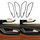 4 PCS Carbon Fiber Inner Door Handle Cover Trim Fit for Alfa Romeo Giulia 2