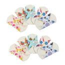 10 Pieces Womens Sanitary Pad Cloth Menstrual Pads Reusable Washable 7 inch