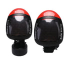 2 LED Red Bike Bicycle Solar Energy Rechargeable Tail Rear Light Flash Light ME
