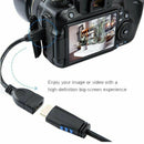 2 Piece 17CM Mini HDMI Male To HDMI Female Converter Adapter Cable For Video