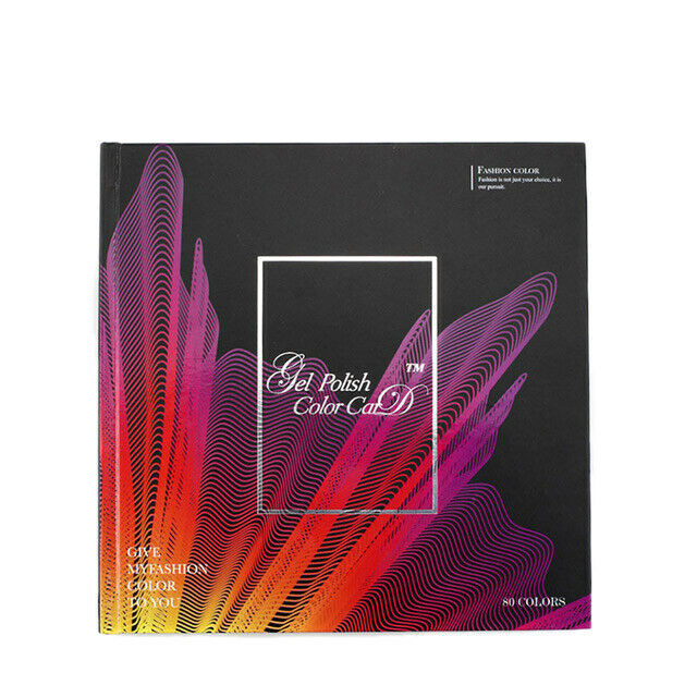 Nail Art Display Color Show Book Chart 80 Colors Uv Gel Polish Tips Display M6P4
