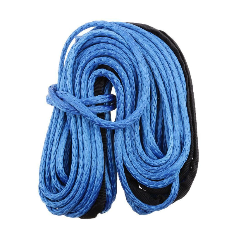 1/4'' x 50' 4000LBs Synthetic Winch Line Cable Rope with Sheath ATV UTV