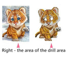 Little Tiger 5D Diamond Painting Embroidery DIY Cross Stitch Home Decor