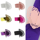 100 x Butterfly Paper Wedding Party Tissue Ring Napkin Buckle,Pink,White