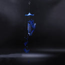 Wind chime sound tubes Butterfly Feng Shui windchimes House Decoration, Blu