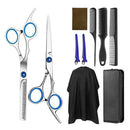 Set of 10 Hair Cutting Haircut Scissors Kit w/ Accessories For Barber Salon