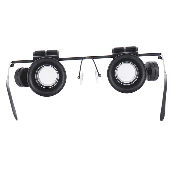 Head-mounted Magnifying Glasses Lens LED Lamp Watchmaker Jewelry Repair Kits