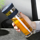 Lvzhu 400Ml Water Bottle Glass Bottle with Stainless Steel Tea Infuser Filt