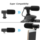 Video 3.5mm Microphone Condensor Directional Mic Stereo Smartphone Mic