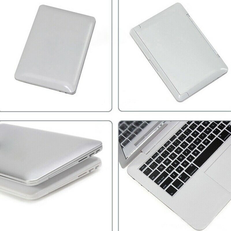 Cute Makeup Mini Pocket Laptop Style Clear Glass Women Cosmetic Beauty Mirr D2X4