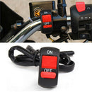 2Pcs U7 Motorcycle Headlight Angel Eyes Light LED Fog Spotlight + Switch Kits