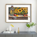 Diamond Painting Sunflower Basket Full Round Rhinestone Picture DIY 40x30cm